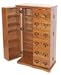 Library Style Multimedia Cabinet - Oak