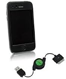 Apple iPhone 3G FlexiSkin and miniSync Bundle (USB (Black), Super Blue (Ripple Design))