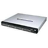 Linksys 48-port 10/100/1000 + 4 shared mini-Gigabit Switch with WebView SRW2048 - Switch - 48 ports - EN, Fast EN, Gigabit EN - 10Base-T, 100Base-TX, 1000Base-T + 4 x shared SFP (empty) - 1U - rack-mountable