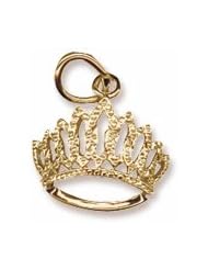 Rembrandt Charms, Tiara Charm, 10K Yellow Gold