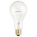 170 watt 130 volt A23 Medium E26 Standard Base Clear Traffic Signal Incandescent Sylvania Light Bulb