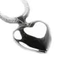 Sterling Silver Plain Smooth HEART Locket Charm Pendant