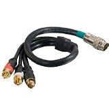 C2G / Cables to Go 42091 RapidRun SVideo and Stereo Audio Flying Lead (1.5 Feet, Black)