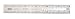 General Tools Rule, Inch & Wire Gauge, Flexible SS, 6