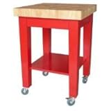 International Concepts WC21-2424 Dining Essentials RTA Kitchen Island in Re ....