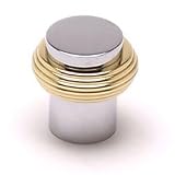 1 1/16'' Dia Polished Chrome/Polished Brass Ring Knob