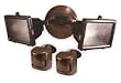 LumaPro 2LBN1 Motion Light, 180 Deg View Angle, Bronze