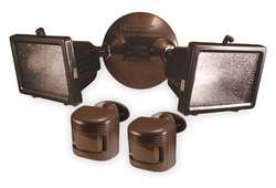 LumaPro 2LBN1 Motion Light, 180 Deg View Angle, Bronze