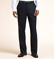 Linen Blend Single Pleat Straight Fit Trousers