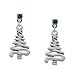 Christmas Tree - Zig Zag Emerald Swarovski Post title=