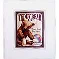 215SRr1fLVL PoshTots   TIN18 12.5x16 teddy bear off white frame