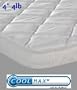 4 inch, 4lb. Pillow-top Mattress Cover Pad Topper Overlay with Cool Max� Fabric - includes pillow , Twin
