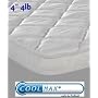 4 inch, 4lb. Pillow-top Mattress Cover Pad Topper Overlay with Cool Max� Fabric - includes pillow , Queen