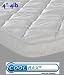 4 inch, 4lb. Pillow-top Mattress Cover Pad Topper Overlay with Cool Max&reg; Fabric - includes pillow , Queen