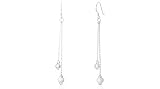 Sandblast Stilleto Ball Earrings Sterling Silver