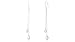 Sandblast Stilleto Ball Earrings Sterling Silver