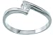 925 Sterling Silver Brilliant Cut Solitaire Wrap CZ Ring