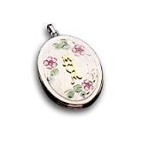Sterling Silver Oval Mom Locket
