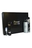 Perry Black by Perry Ellis for Men - 4 Pc Gift Set 3.4oz EDT Spray, 2.75oz Alcohol Free Deodorant Stick, 3oz Shower Gel, 7.5ml Mini EDT Spray
