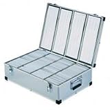 Neo Media Aluminium CD or DVD Storage Box with sleeves holds upto 1000 disk