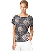 Autograph Tile Print Top