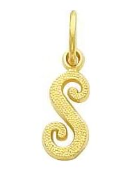 14K Gold Initial S Charm Jewelry FindingKing