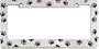 Bell Automotive 22-1-46104-8 Paw Print License Plate Frame