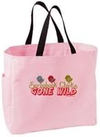 Scrapbook Chicks Gone Wild Light Pink Scrapbook Humorous Funny Tote