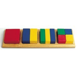 Wooden Square Fraction