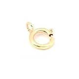 14K Gold Spring Ring Clasp Finding Necklace Part 6mm