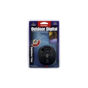 First Alert Outdoor Digital Dusk-Dawn Countdown Timer with Photocell, 3 Prong Grounded... by First Alert