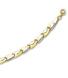 14k Two-Tone Elegant Fancy Design Bracelet - 7.25 Inch