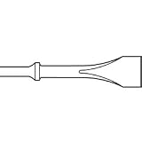 Ajax Wide Chisel/Scraper 1-5/16 x7 .498 Shank 955