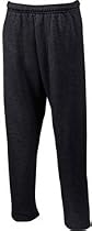 Gildan OPEN LEG Cotton/Poly Sports Sweatpants - Black