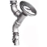 Delta Water Temp II in Line Heavy Duty Chrome Calibrated Thermometer With Temp Lok On/Off Valve and In Line Strainer