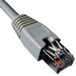 Blue World Bleil CAT.5 Connetor Cabel STP, Westernplug grau 3.00M