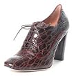 Corso Como Fionna Brown Croc Lace-up Bootie