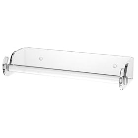 Wall Mount Paper Towel Holder (Clear) (2H x 12.5W x 4.5D) by U.S. Acrylic