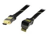 HQ gewinkeltes HDMI-Kabel (HDMI Stecker auf HDMI Stecker) 10 m