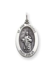 Sterling Silver St. Jude Thaddeus Medal