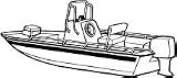 Carver Trailerable Boat Cover for V-Hull Outboard Center Console Shallow Draft Fishing... by Carver Industries Inc