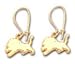Detroit Lions Team Logo Earrings In 14kt Gold