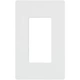 Lutron CW-1-WH 1-Gang Claro Wall Plate, White