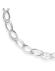 Sterling Silver Fancy Link Necklace QH1132-42"