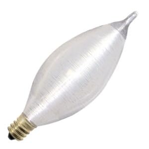 Bulbrite 40C11S Spunlite Chandelier 40W Satin, Candelabra Base