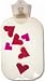 Transparent Floating Red Hearts Classic Hot Water Bottle - Made in Germany