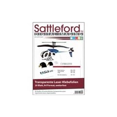 Sattleford 20 Klebefolien A4 f�r Laserdrucker transparent