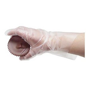FOOD SERVICE TYPE DISPOSABLE POLYETHELYNE GLOVES MEDIUM 100/BOX