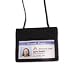 ID Pouch, Horizontal, 48 Neck Cord, Black,12/Pack AVT75452