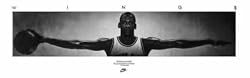 Michael Jordan Wings - Life Size Wall Poster (72'' x 23'')
